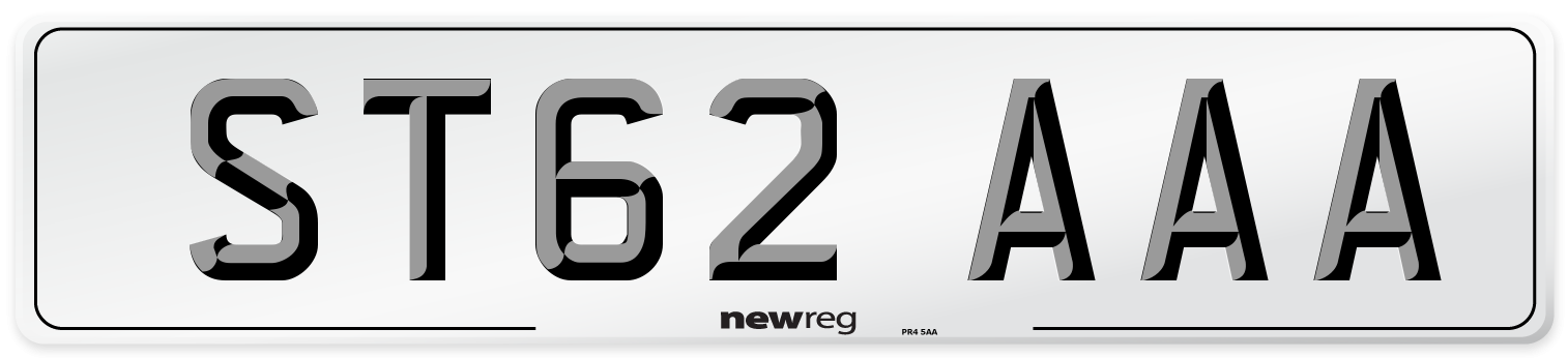 ST62 AAA Number Plate from New Reg